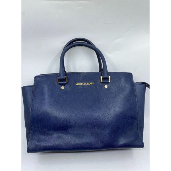 Michael Kors Blue Selma Bag MSRP $390 - Picture 2 of 16